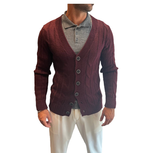 CARDIGAN TRECCIA